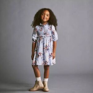 Janie and Jack The Sylvie Smocked Dress (Girls Size 8)